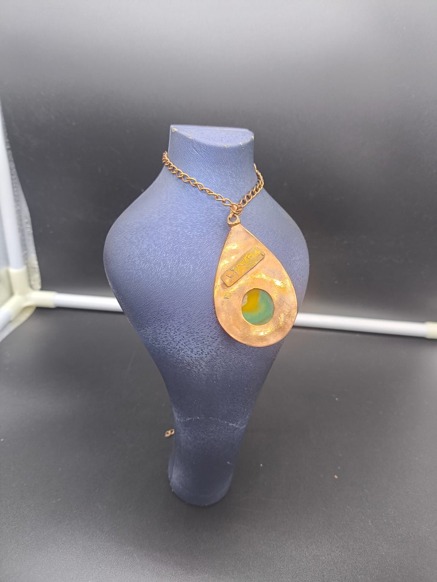 Jasper Taşlı Bakır Kolye