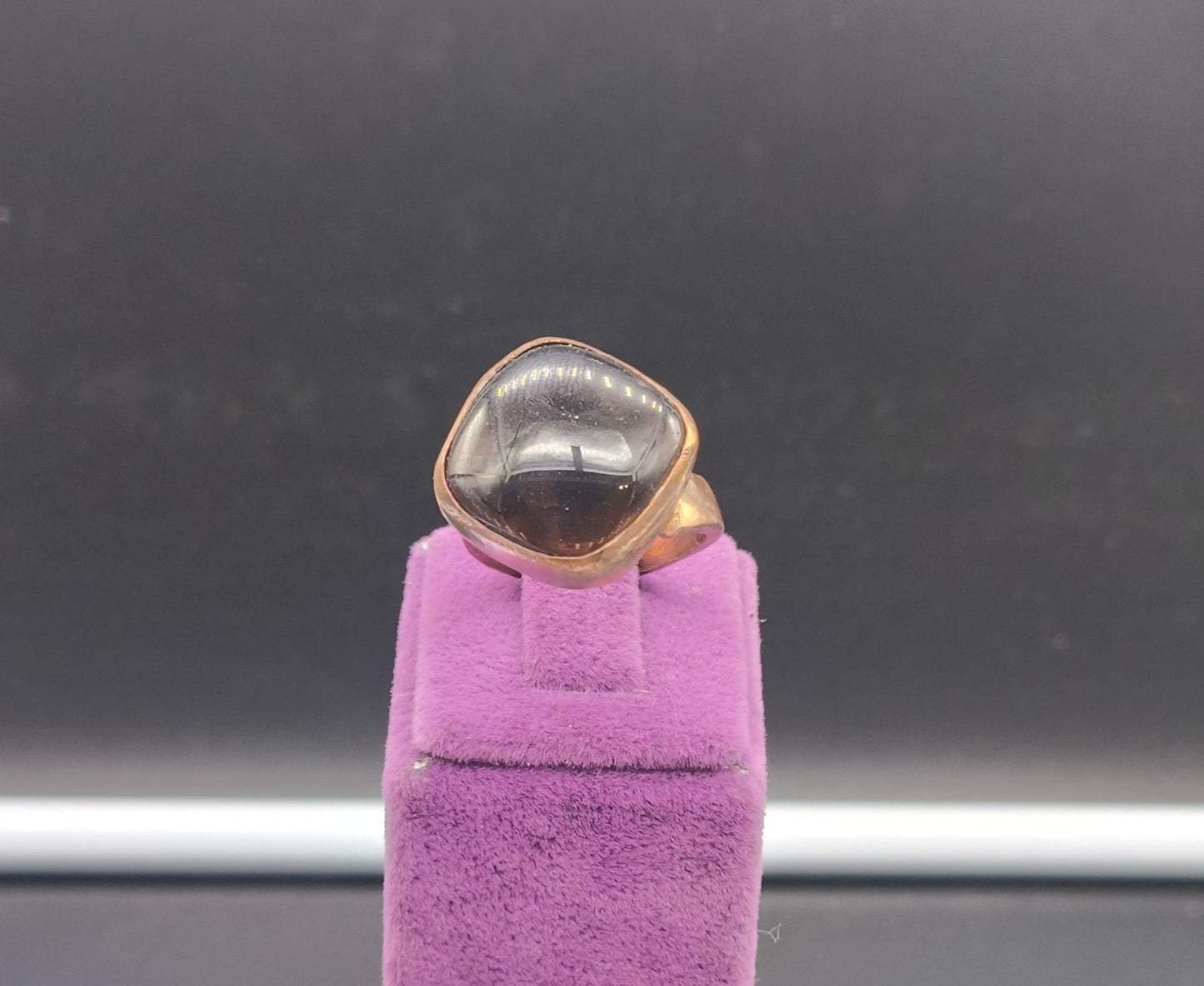 Dumanlı Quartz Taşlı Bakır Yüzük