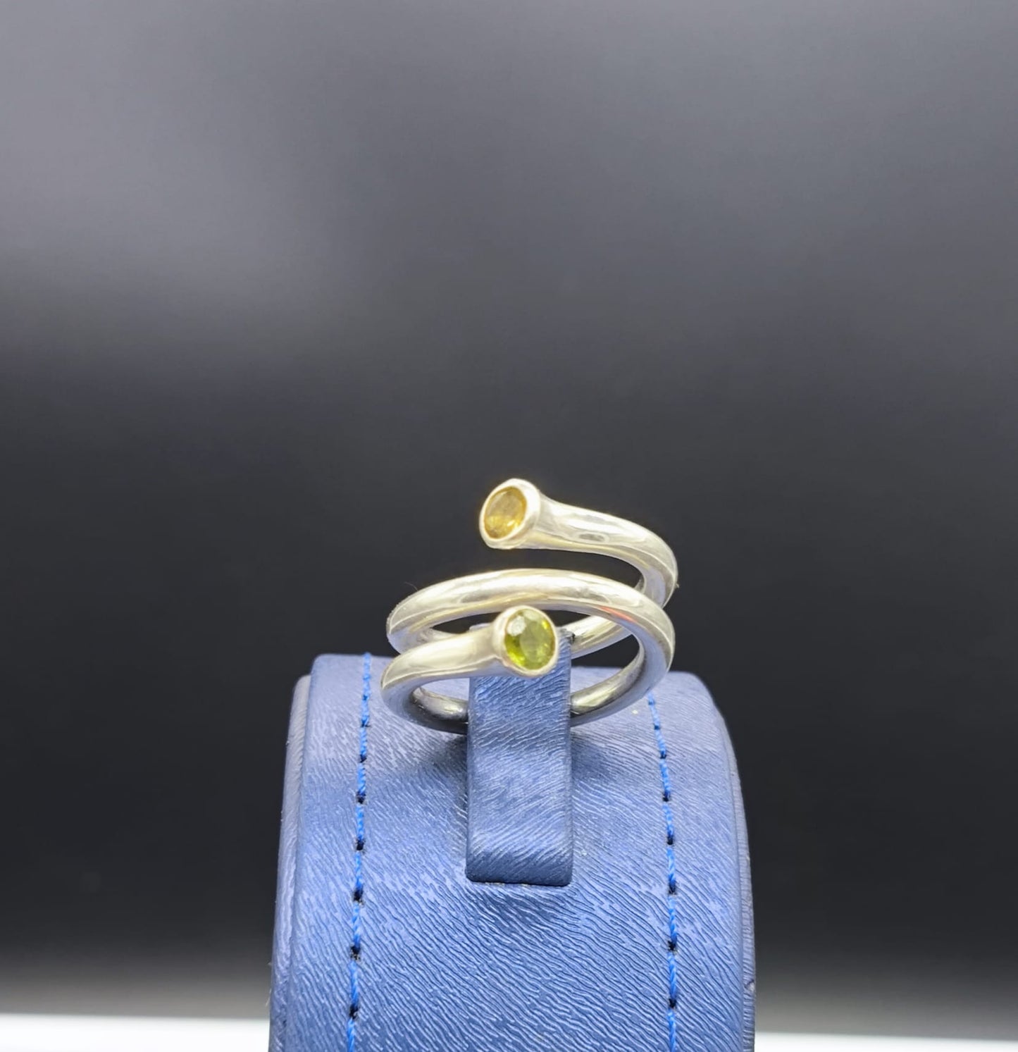 Turmalin Taşlı Gümüş Yüzük 2