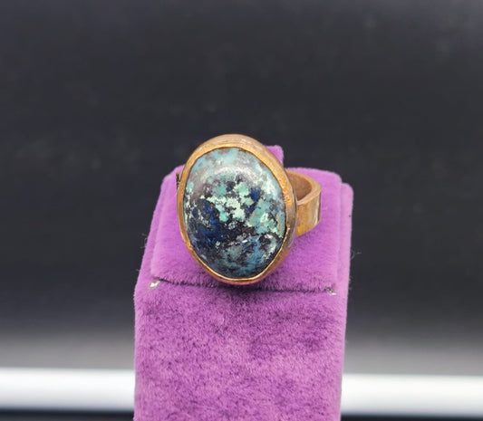 Krikozol Taşlı Bakır Yüzük