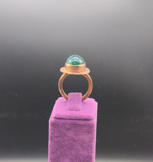 Akik Taşlı Bakır Yüzük