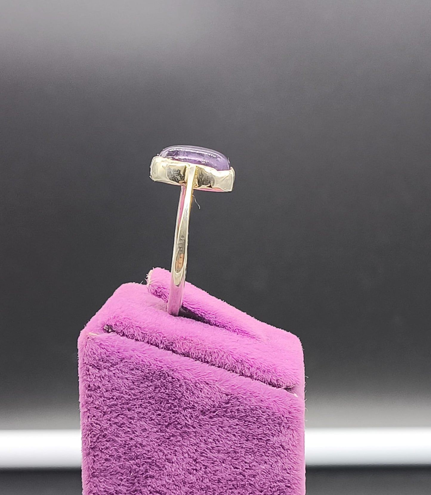 Ametist Taşlı Gümüş Yüzük