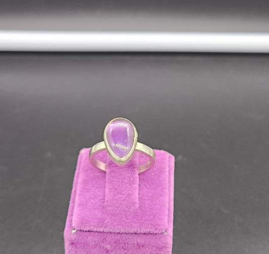 Ametist Taşlı Gümüş Yüzük