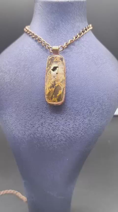Okyanus Jasper Bakır Kolye